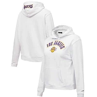 Women's Pro Standard White Los Angeles Lakers Classic - Pullover Hoodie