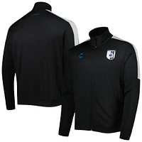 Men's Charly Black/Gray Queretaro FC Light DRY FACTOR Mock Neck Full-Zip Jacket