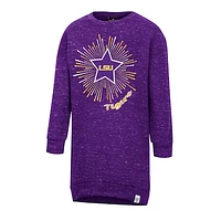 Girls Toddler Colosseum Purple LSU Tigers Cindy Lou Sweatshirt Dress