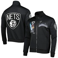 Men's Pro Standard Black Brooklyn Nets Hometown Mock Neck Full-Zip Track Jacket