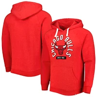 Unisex Sportiqe Red Chicago Bulls Athos Olson Tri-Blend Pullover Hoodie