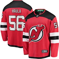 Men's Fanatics Erik Haula Red New Jersey Devils Home Breakaway Player