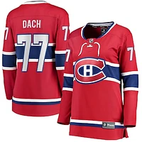 Women's Fanatics Kirby Dach Red Montreal Canadiens Home Breakaway - Player Jersey
