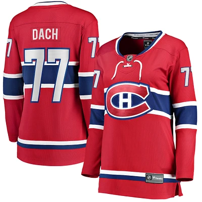 Women's Fanatics Kirby Dach Red Montreal Canadiens Home Breakaway - Player Jersey