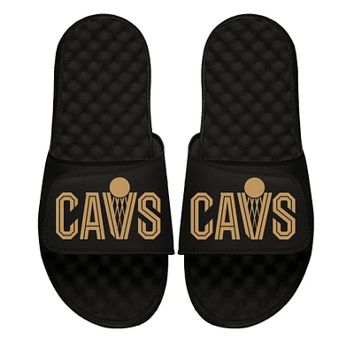 Youth ISlide Black Cleveland Cavaliers Vintage Slide Sandals
