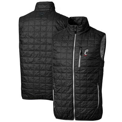 Men's Cutter & Buck Cincinnati Bearcats Big Tall Rainier PrimaLoft Eco Full-Zip Puffer Vest