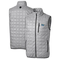 Men's Cutter & Buck Gray MTSU Blue Raiders Big Tall Rainier PrimaLoft Eco Full-Zip Puffer Vest