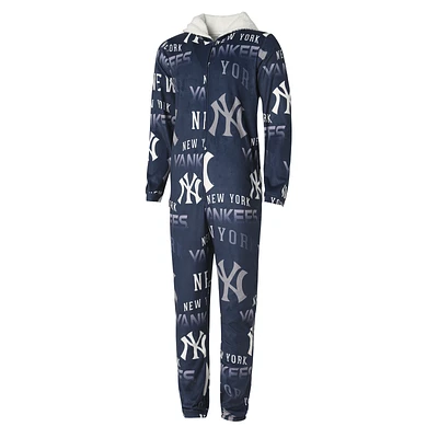 Men's Concepts Sport Navy New York Yankees Windfall Microfleece Union Suit