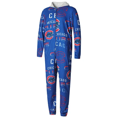 Men's Concepts Sport Royal Chicago Cubs Windfall Microfleece Union Suit