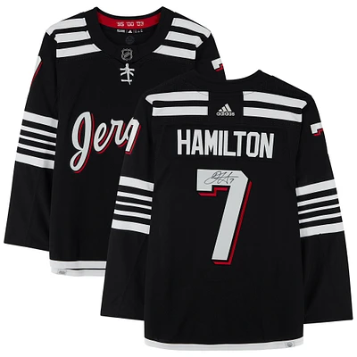Dougie Hamilton New Jersey Devils Autographed adidas Alternate Authentic Jersey