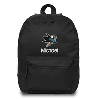 Black San Jose Sharks Personalized Backpack