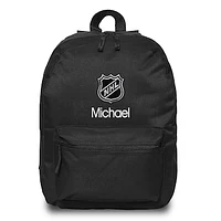 Black NHL Personalized Backpack
