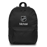 Black NHL Personalized Backpack