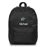 Black Dallas Stars Personalized Backpack