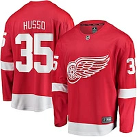 Men's Fanatics Ville Husso Red Detroit Wings Home Breakaway Player Jersey