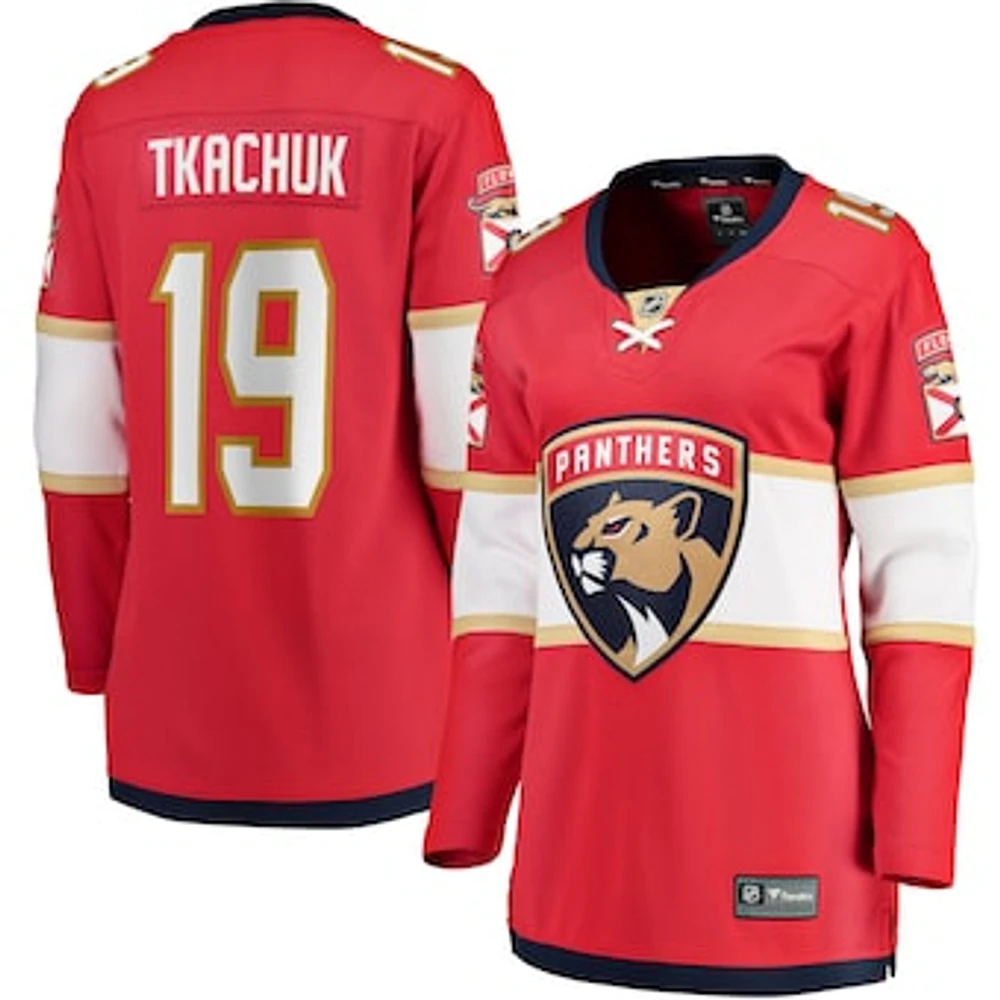 Women's Fanatics Matthew Tkachuk Red Florida Panthers Home Breakaway Player Jersey