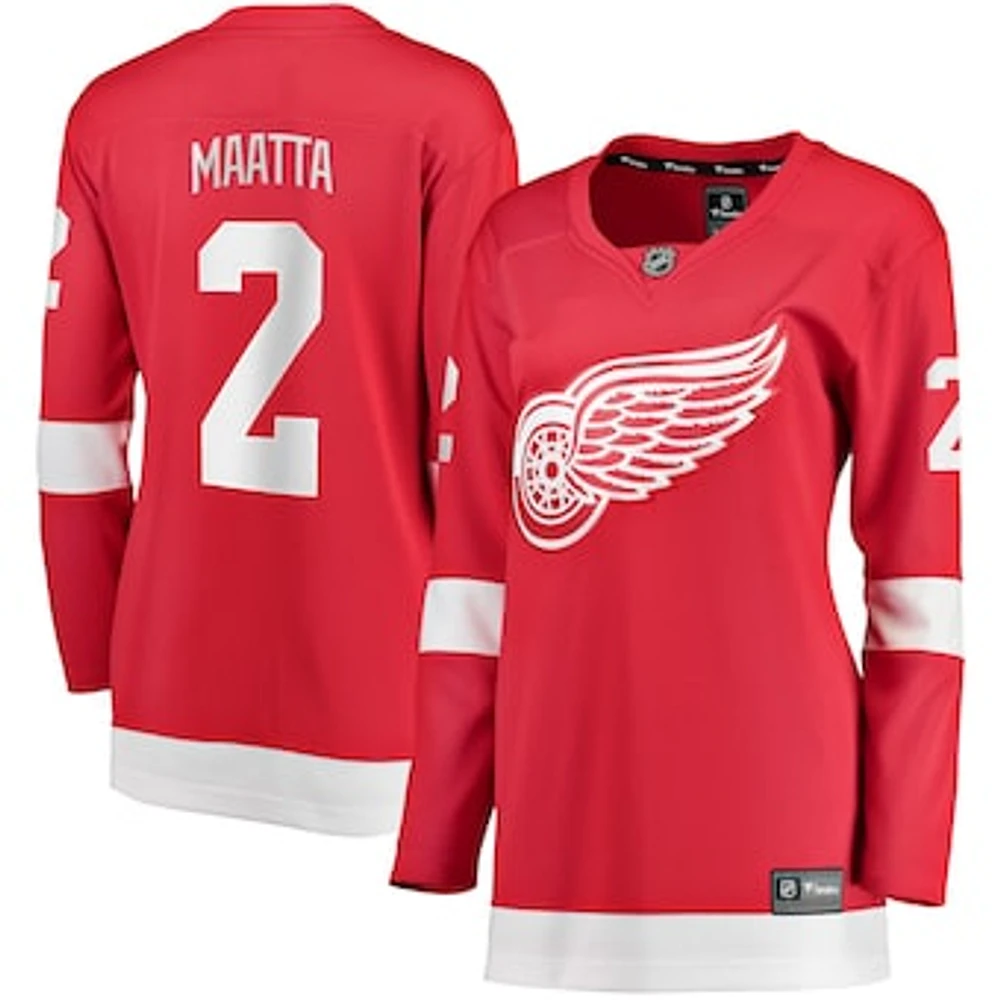 Women's Fanatics Olli Maatta Red Detroit Wings Home Breakaway Player Jersey