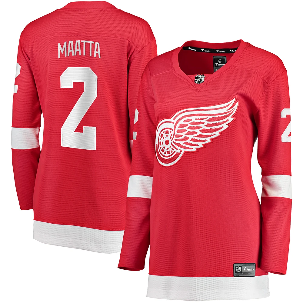 Women's Fanatics Olli Maatta Red Detroit Wings Home Breakaway Player Jersey