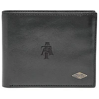 Men's Fossil North Carolina A&T Aggies Leather Ryan RFID Flip ID Bifold Wallet