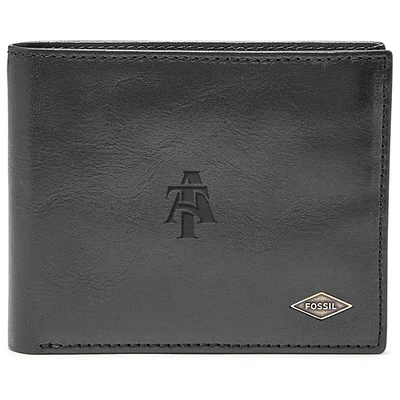 Men's Fossil North Carolina A&T Aggies Leather Ryan RFID Flip ID Bifold Wallet
