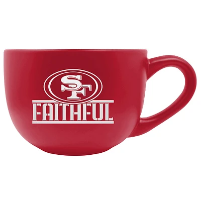 Scarlet San Francisco 49ers Faithful 23oz. Double Ceramic Mug