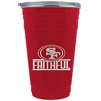 Scarlet San Francisco 49ers Faithful 23oz. Tailgater Travel Tumbler