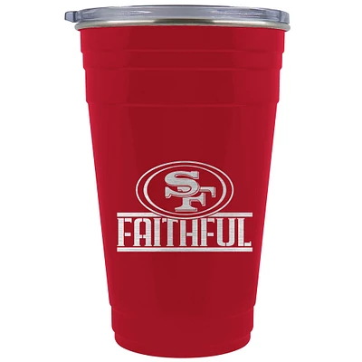 Scarlet San Francisco 49ers Faithful 23oz. Tailgater Travel Tumbler