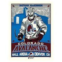 Phenom Gallery Nathan MacKinnon Colorado Avalanche 18'' x 24'' Serigraph