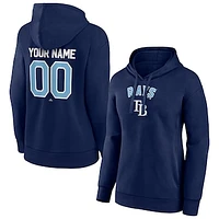 Women's Navy Tampa Bay Rays Personalized Team Winning Streak Pullover Hoodie
