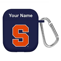 Navy Syracuse Orange Personalized AirPods Case Cover