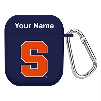 Navy Syracuse Orange Personalized AirPods Case Cover