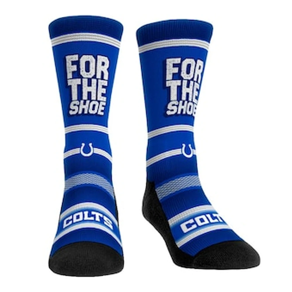 Rock Em Socks Indianapolis Colts Team Slogan Crew Socks