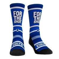 Rock Em Socks Indianapolis Colts Team Slogan Crew Socks