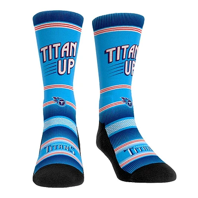 Rock Em Socks Tennessee Titans Team Slogan Crew Socks