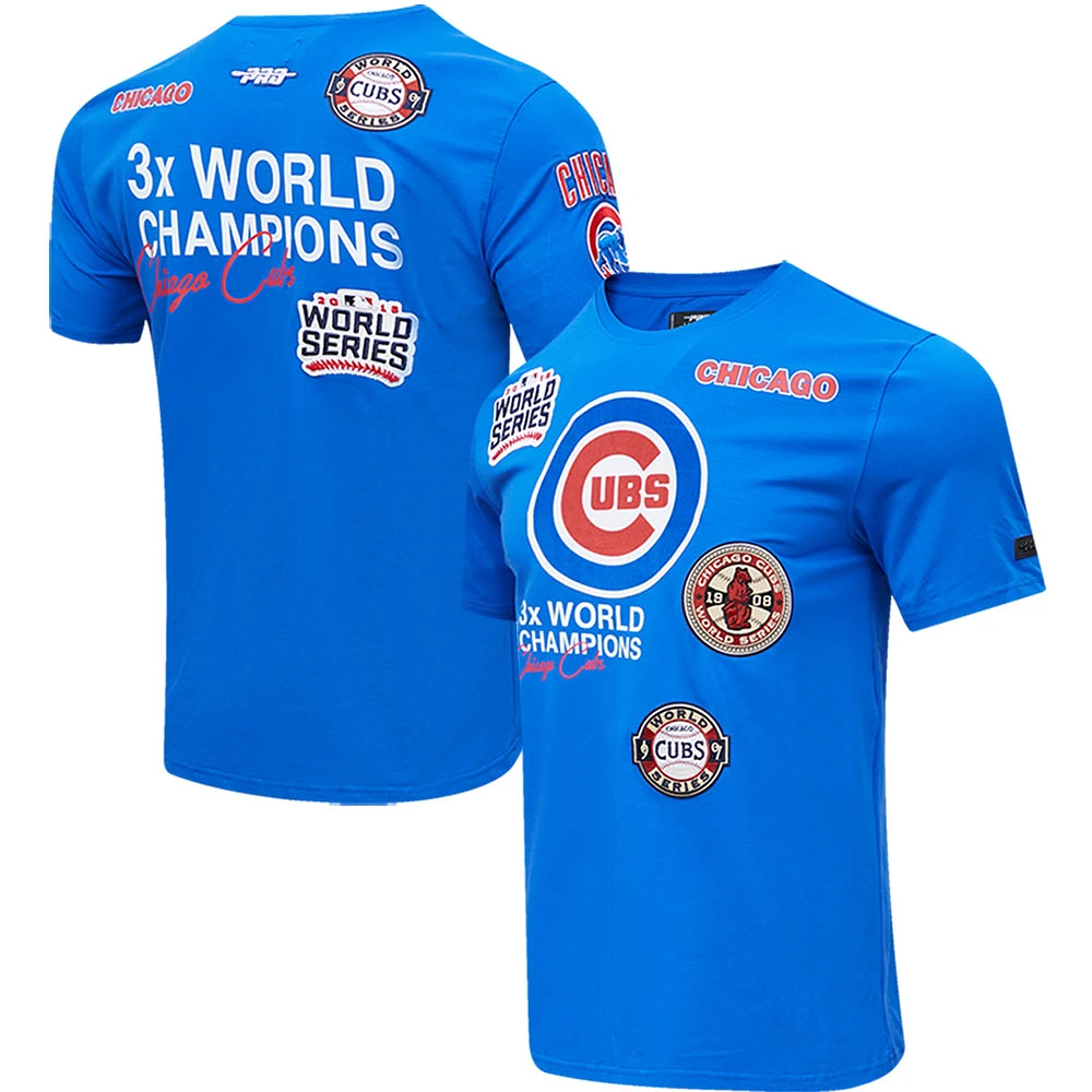 Men's Pro Standard Royal Chicago Cubs Championship T-Shirt