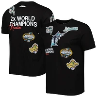 Men's Pro Standard Black Florida Marlins Championship T-Shirt