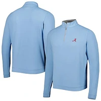 Men's Peter Millar Light Blue Alabama Crimson Tide Perth Performance Quarter-Zip Top