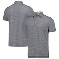 Men's Peter Millar Navy Syracuse Orange Jubilee Striped Performance Jersey Polo