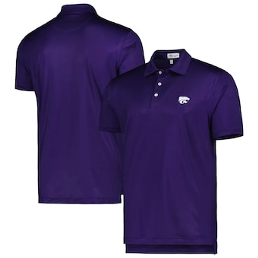 Men's Peter Millar Purple Kansas State Wildcats Dolly Performance Jersey Polo