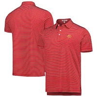 Men's Peter Millar Cardinal Iowa State Cyclones Crafty Performance Jersey Polo