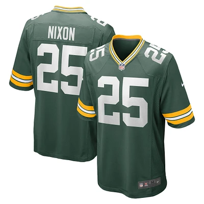 Men's Nike Keisean Nixon Green Bay Packers Game Player Jersey