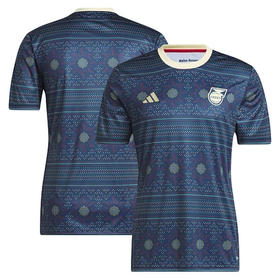 Men's adidas Navy Jamaica National Team 2023 Pre-Match Top