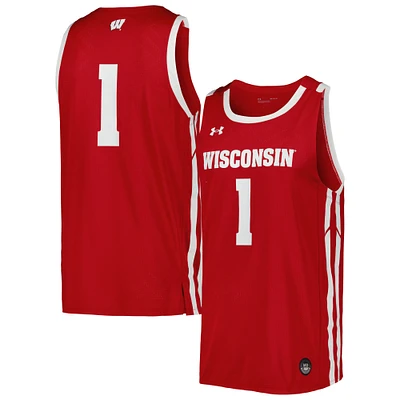 Men's Under Armour Wisconsin Badgers Replica Basketball Jersey