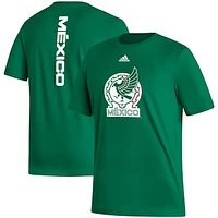 Men's adidas Kelly Green Mexico National Team Vertical Back T-Shirt