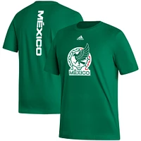 Men's adidas Kelly Green Mexico National Team Vertical Back T-Shirt