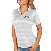 Women's Antigua White Mid Michigan College Compass Polo