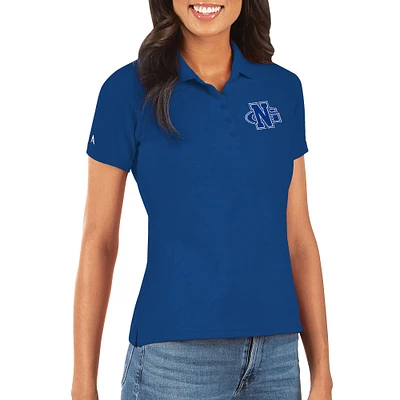 Women's Antigua Royal North Georgia Nighthawks Legacy Pique Polo