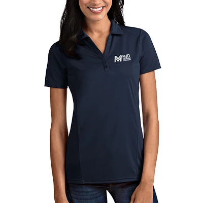 Women's Antigua Navy Mid Michigan College Tribute Polo