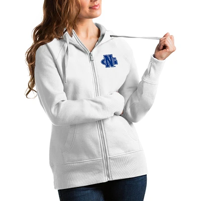 Women's Antigua North Georgia Nighthawks Victory Full-Zip Hoodie