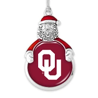 Oklahoma Sooners Santa Claus Ornament